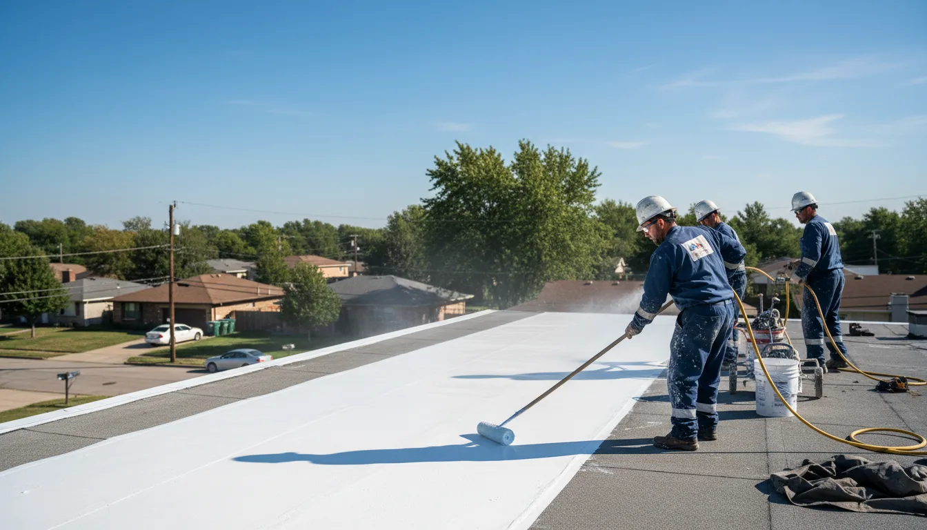 Commercial roof coating in Barksdale, TX near me